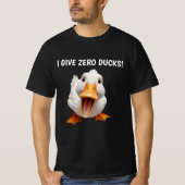 FUNNY DUCK BLACK T-SHIRT (Voorkant)