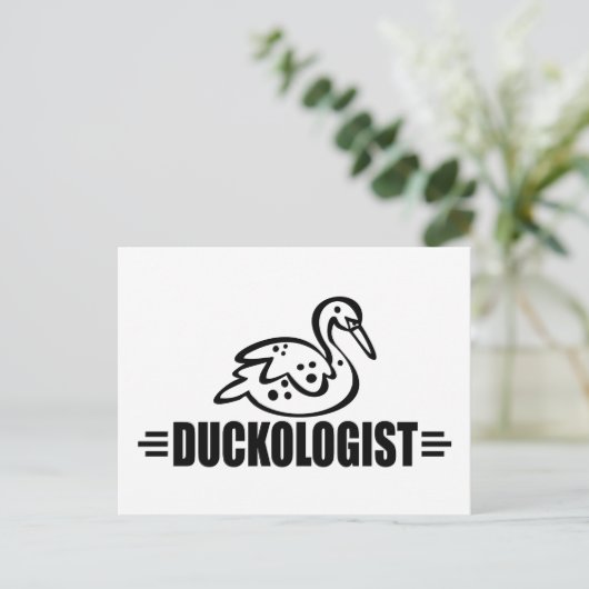 Funny Duck Briefkaart (Staand voorkant)