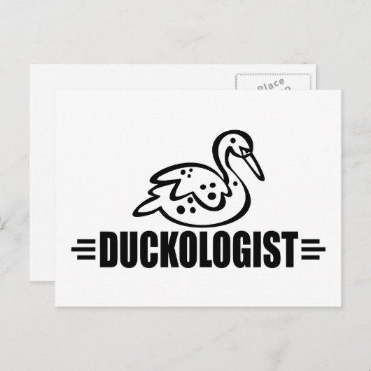 Funny Duck Briefkaart (Voorkant / Achterkant)
