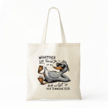 Funny Duck Canvas tas
