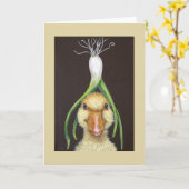 Funny duck card met Julia de ducking Kaart (Gele Bloem)