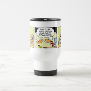 Funny Duck Cartoon Coffee Mok