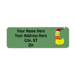 Funny Duck Christmas Gift Tags of Adresetiketten Etiket