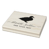 Funny Duck Cute Bird Personal Stationery Rubberstempel (Stempel)
