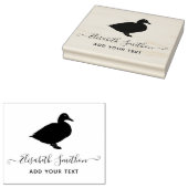 Funny Duck Cute Bird Personal Stationery Rubberstempel (Gestempeld)