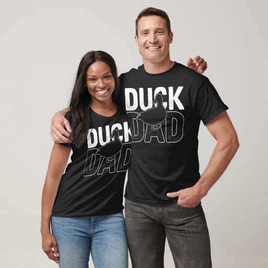 Funny Duck Dad Humor Duck waterverf print dog bre T-shirt (Unisex)
