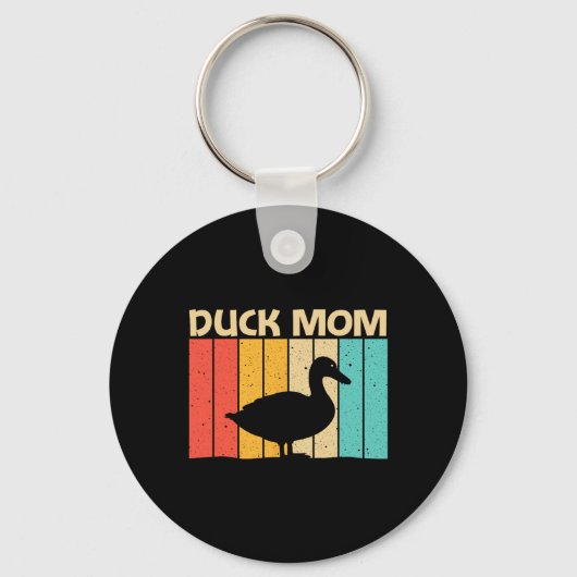 Funny Duck Design voor mama Moeder Duck Farmer Hun Sleutelhanger (Voorkant)