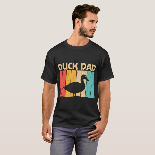 Funny Duck Design voor vader Duck Farmer Hunti T-shirt (Voorkant volledig)
