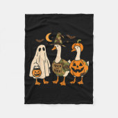 Funny Duck Duck Boo Halloween Costume Duck  Fleece Deken (Voorkant)