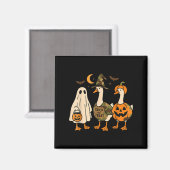 Funny Duck Duck Boo Halloween Costume Duck  Magneet (Voorkant / Achterkant)