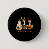 Funny Duck Duck Boo Halloween Costume Duck Ronde Button 5,7 Cm (Voorkant)