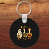 Funny Duck Duck Boo Halloween Costume Duck  Sleutelhanger (Voorkant)