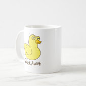 Funny duck, duck lover gift, relatable sarcastic koffiemok (Voorkant links)