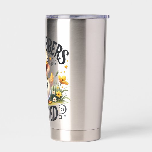 Funny Duck "Flabbergasted" Geïsoleerde Drinkbeker (Links)