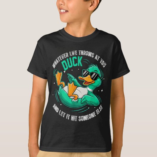 Funny Duck Grafische T-shirts Mannen Vrouwen Tiene (Voorkant)