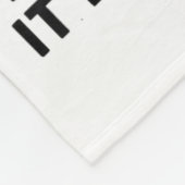 Funny Duck Graphic Men Women Funny Quote Fleece Deken (Hoek)