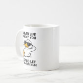 Funny Duck Graphic Men Women Funny Quote  Koffiemok (Voorkant links)
