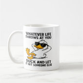 Funny Duck Graphic Men Women Funny Quote  Koffiemok (Links)