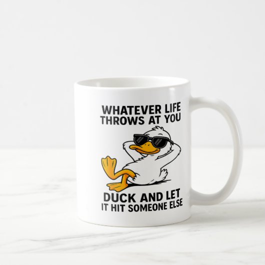 Funny Duck Graphic Men Women Funny Quote  Koffiemok (Rechts)
