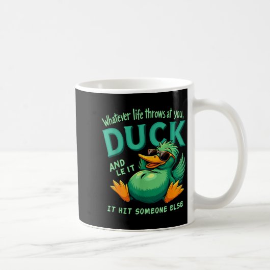 Funny Duck Graphic Men Women Teens Funny Quote  Koffiemok (Rechts)