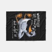 Funny Duck Graphic Tee Men Women Funny Quote  Fleece Deken (Voorkant (Horizontaal))