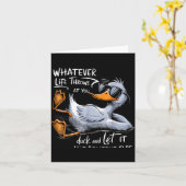 Funny Duck Graphic Tee Men Women Funny Quote  Kaart (Gele Bloem)