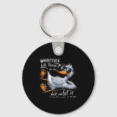 Funny Duck Graphic Tee Men Women Funny Quote Sleutelhanger (Voorkant)