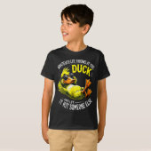 Funny Duck Graphic Tees Men Women Funny Quote (Voorkant volledig)