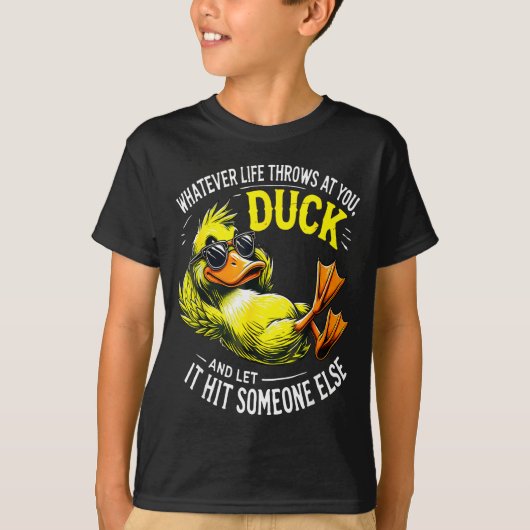 Funny Duck Graphic Tees Men Women Funny Quote (Voorkant)