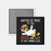 Funny Duck Graphic Tees Men Women Funny Quote Magneet (Voorkant / Achterkant)