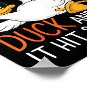 Funny Duck Graphic Tees Men Women Funny Quote Poster (Hoek)
