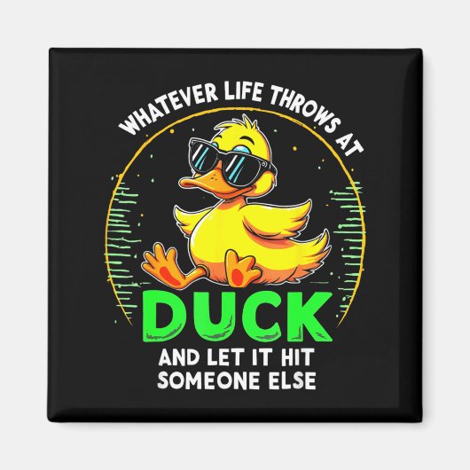 Funny Duck Graphic Tees Men Women Teens Funny Quot Magneet (Voorkant)