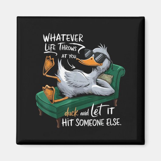 Funny Duck Graphic Tees Men Women Teens Funny Quot Magneet (Voorkant)