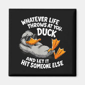 Funny Duck Graphic Tees Men Women Teens Funny Quot Magneet (Voorkant)