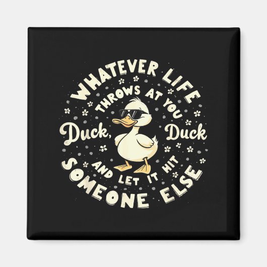 Funny Duck Graphic Tees Men Women Teens Funny Quot Magneet (Voorkant)