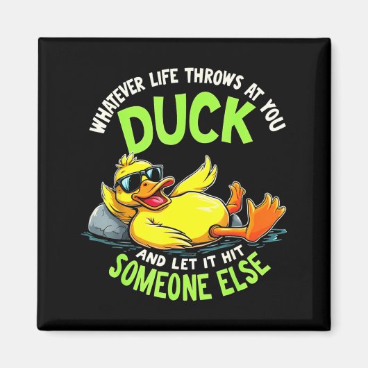 Funny Duck Graphic Tees Men Women Teens Funny Quot Magneet (Voorkant)