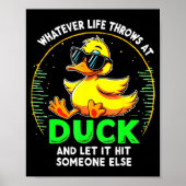 Funny Duck Graphic Tees Men Women Teens Funny Quot Poster (Voorkant)