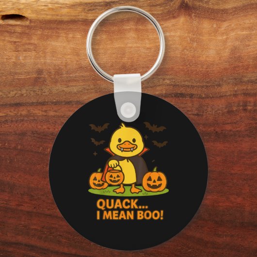 Funny Duck Halloween Costume – Quack I Mean Boo Qu Sleutelhanger (Voorkant)