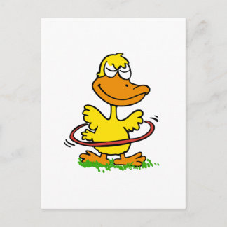 Funny duck hoepel | Achtergrondkleur kiezen Briefkaart