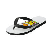 Funny duck hoepel | Achtergrondkleur kiezen Kinder Teenslippers (Schuin)