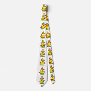Funny duck hoepel Achtergrondkleur kiezen Stropdas