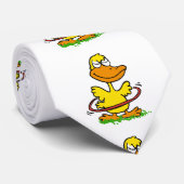 Funny duck hoepel | Achtergrondkleur kiezen Stropdas (Opgerold)