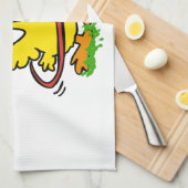 Funny duck hoepel | Achtergrondkleur kiezen Theedoek (Quarter Fold)