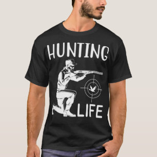 Funny Duck Hunter Black pet T-shirt