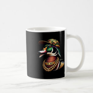 Funny Duck Hunter Shirt Vogel Mond Eend Jacht Go Koffiemok