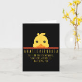 Funny Duck Hunting Anatidaephobia Boerderij Animal Kaart (Gele Bloem)