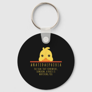 Funny Duck Hunting Anatidaephobia Boerderij Animal Sleutelhanger