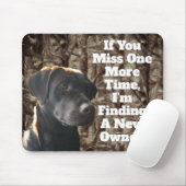 Funny Duck Hunting Chocolate Lab Camo Muismat (Met muis)