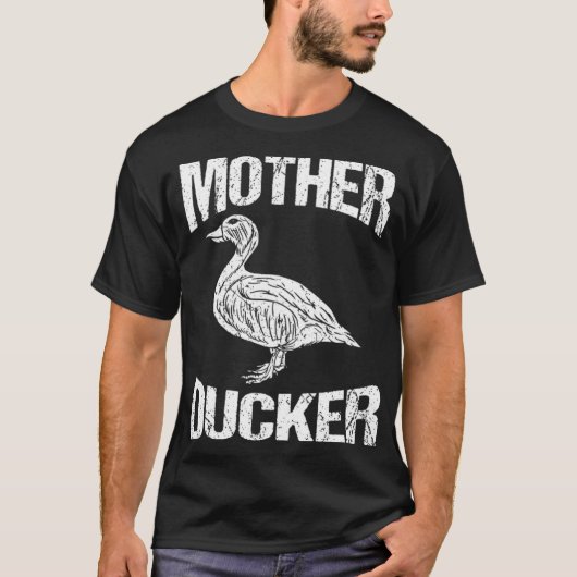 Funny Duck Hunting Moeder Ducker Design boston ter T-shirt (Voorkant)