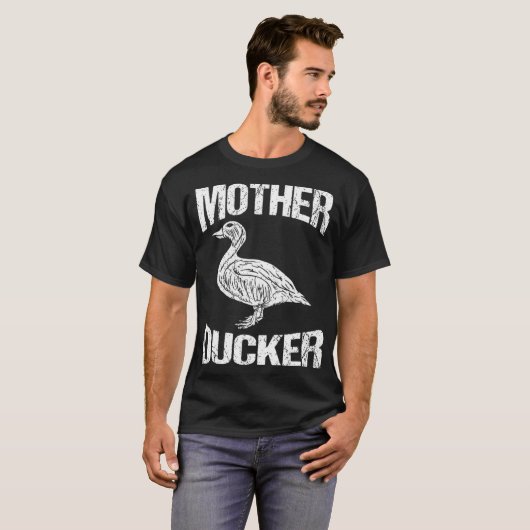 Funny Duck Hunting Moeder Ducker Design boston ter T-shirt (Voorkant volledig)